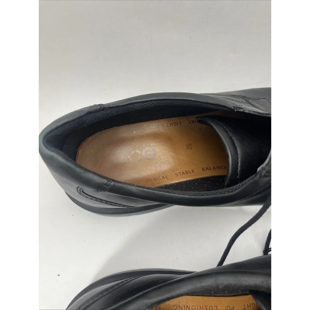 Ecco Black Dress Shoes Mems Size 50